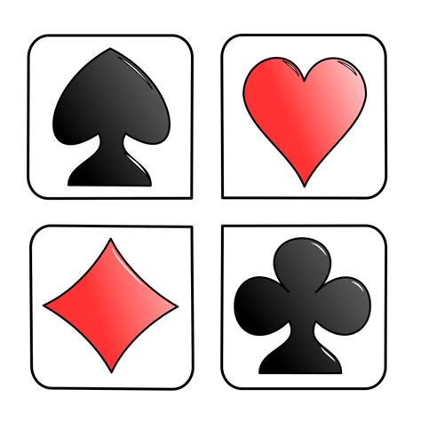playing cards clip art|playing card symbols clip art.
